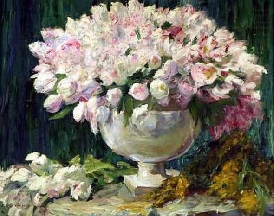 Tulpen in einer Vase, George Mosson